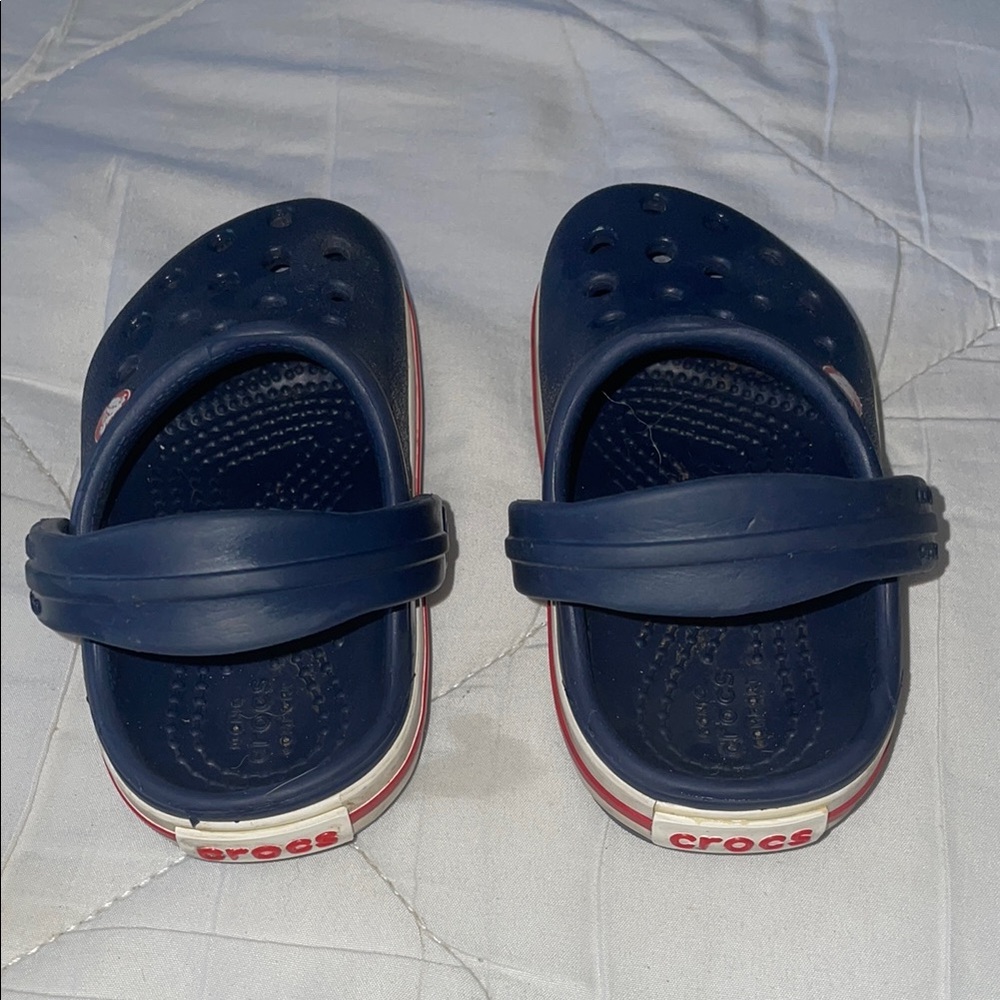 CROCS Blue and Red Sandals Lightweight Comfort